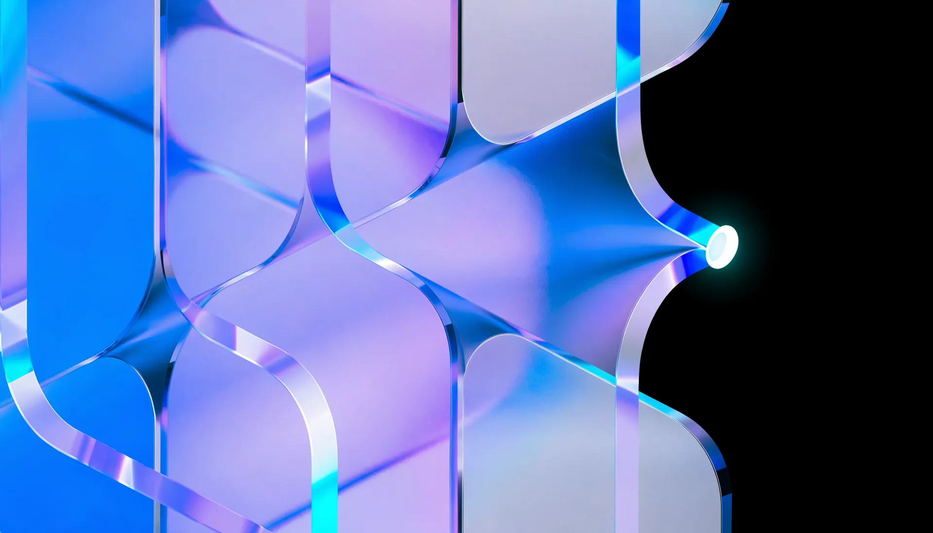 Abstract light artwork for the media-band section