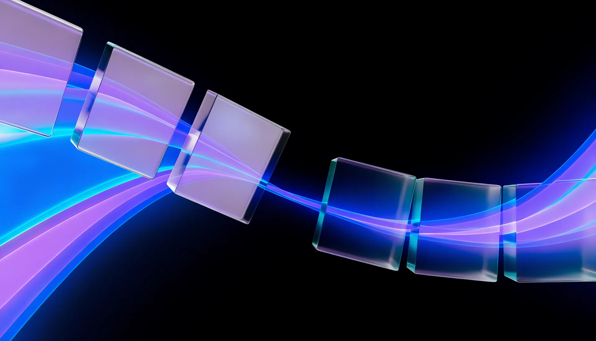 Abstract light artwork for the media-band section