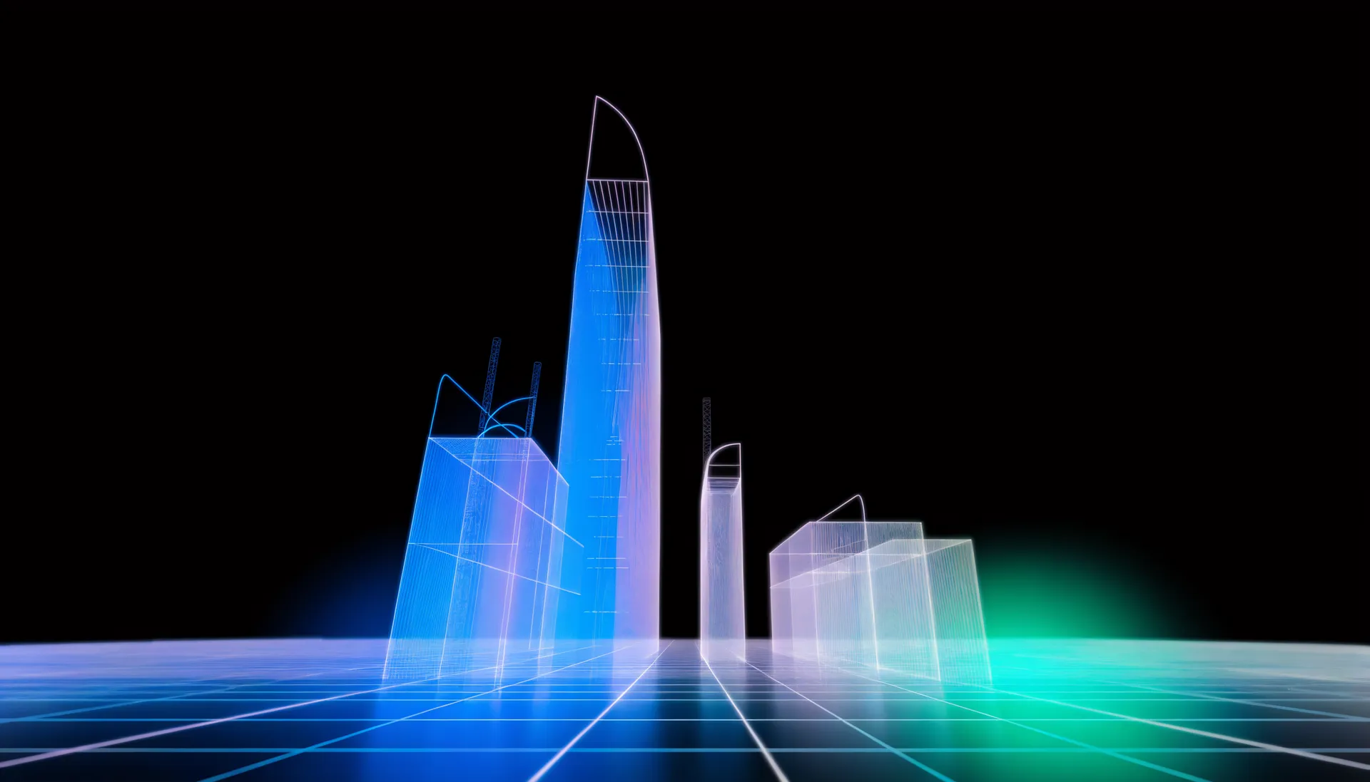 Abstract light artwork illustrating idila-rrb.com — a real-estate platform for Idila-RRB