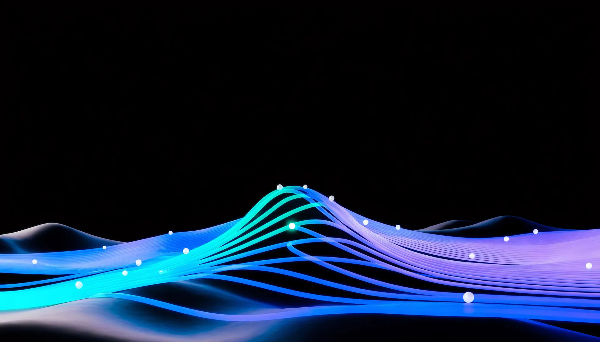 Abstract light artwork for the story-card section