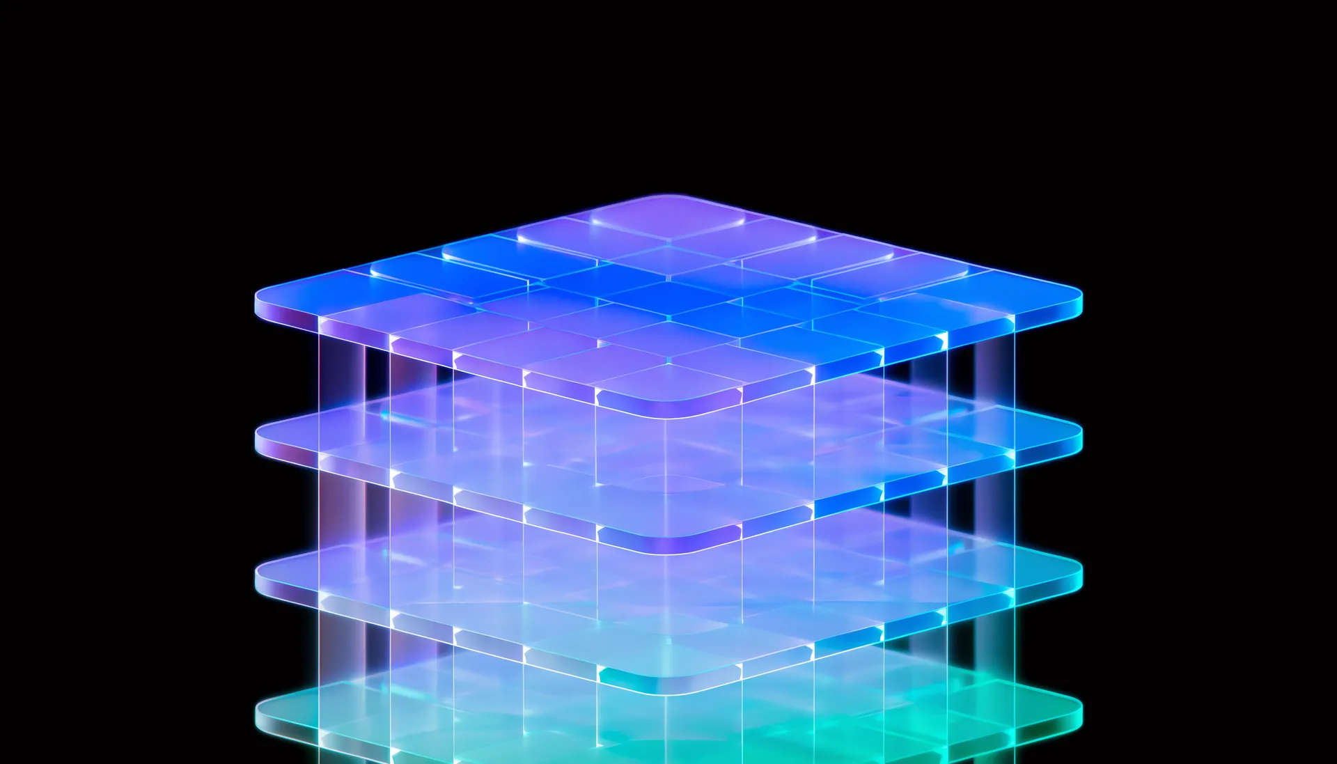 Abstract light artwork for the story-card section