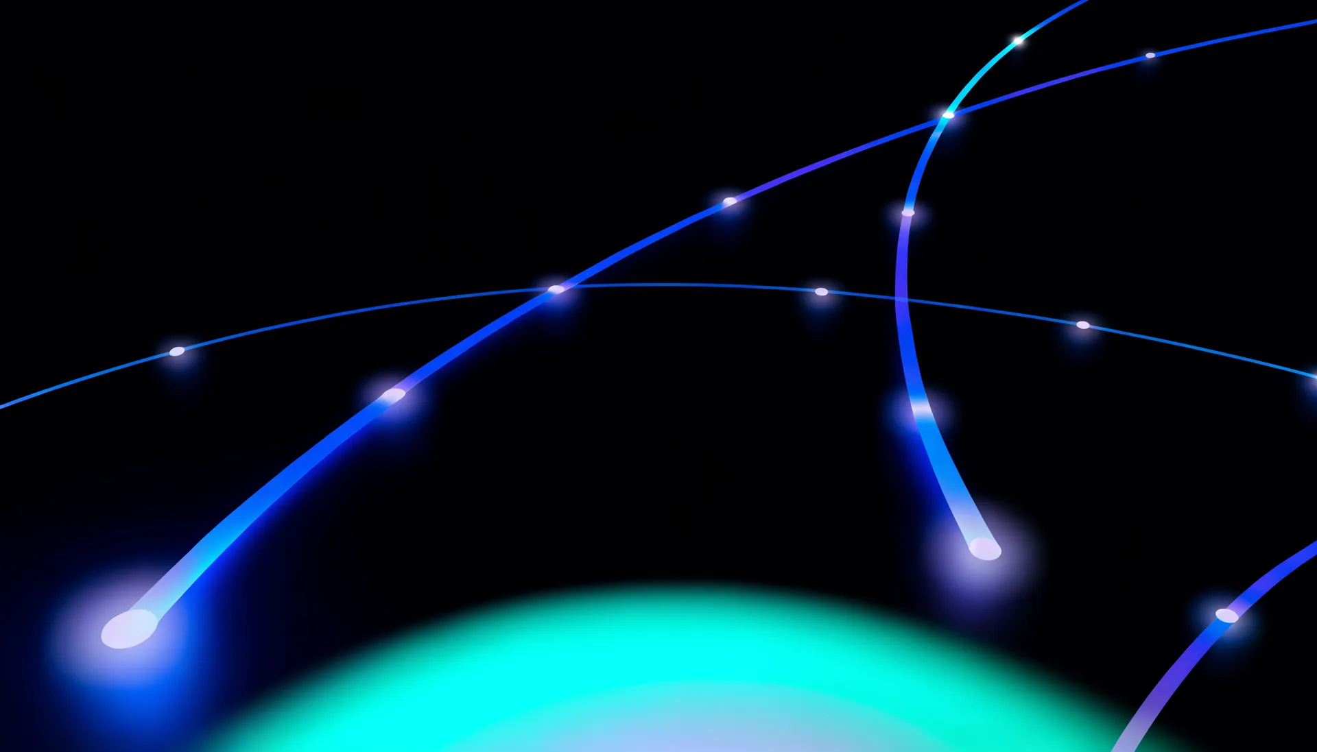 Abstract light artwork for the media-band section