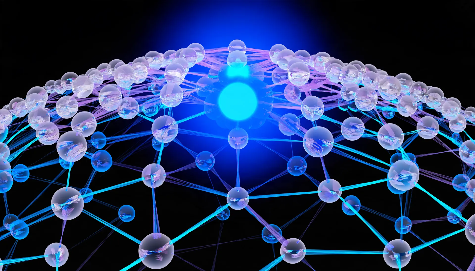 Abstract light artwork illustrating Vendenis releases LINTAV for enterprise network infrastructure