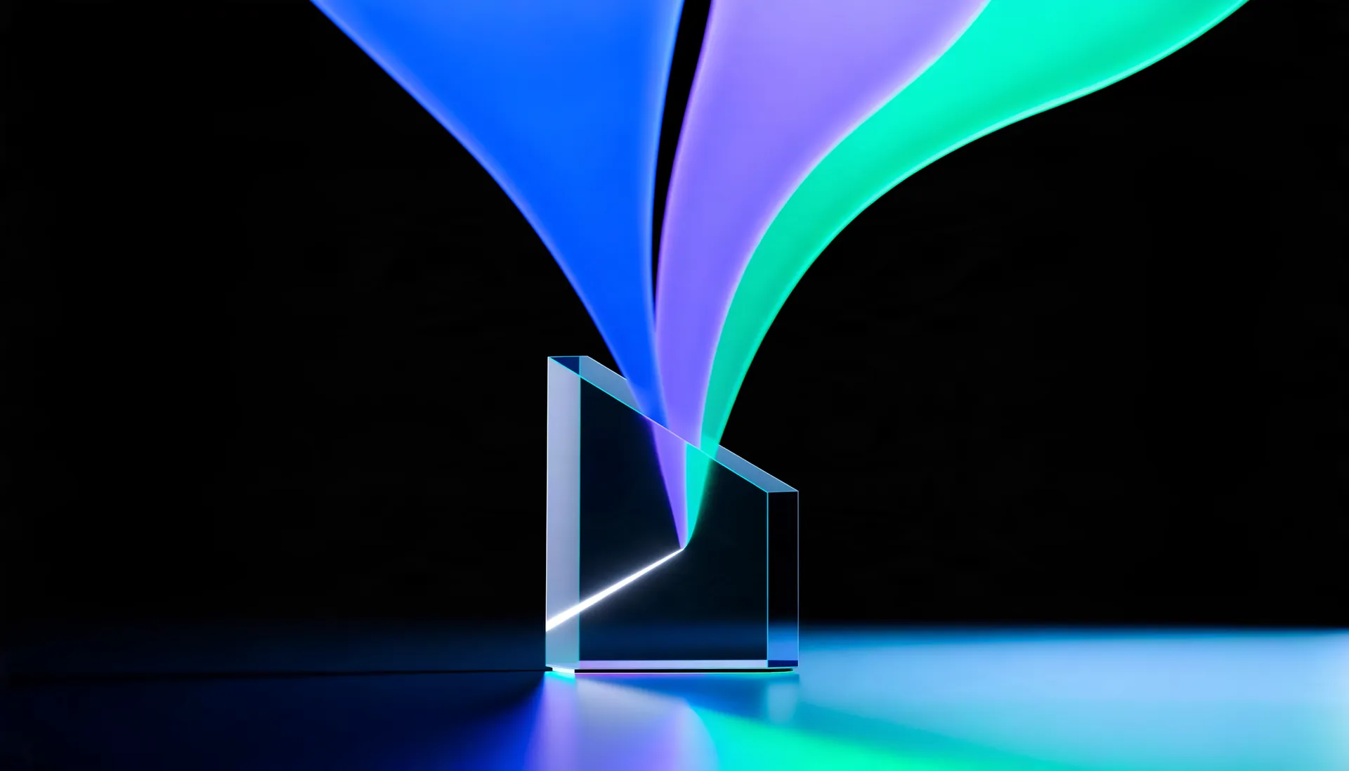 Abstract light artwork illustrating Vendenis launches Engineer Portfolio for engineers and professionals