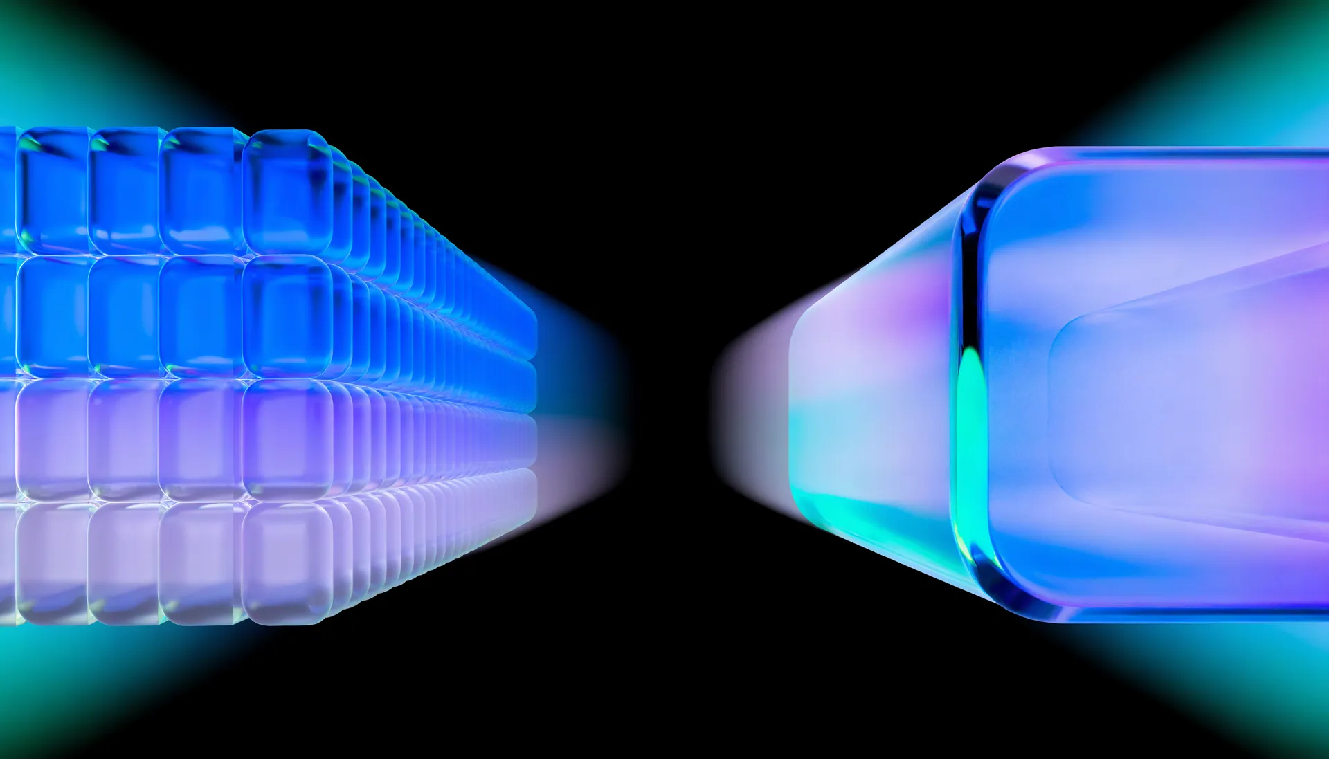Abstract light artwork for the story-card section